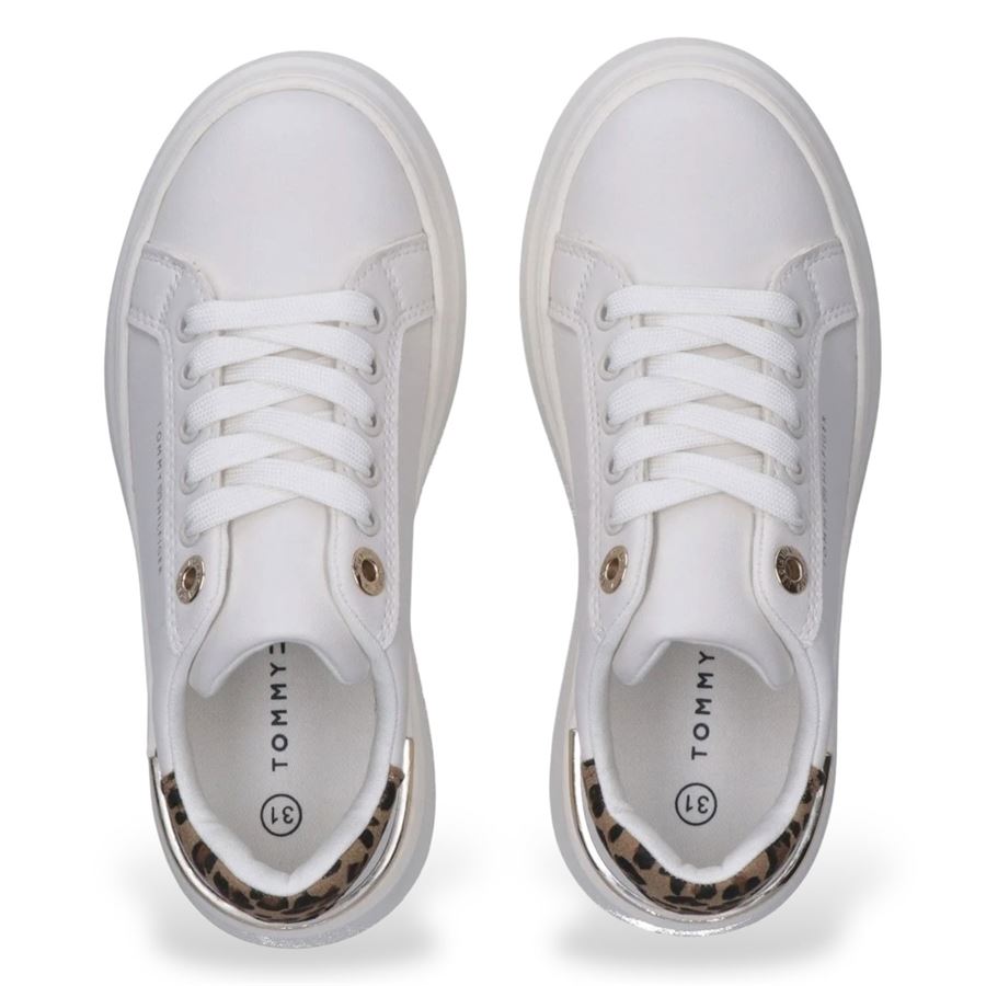 Sneakers da ragazza dettagli animalier e fondo platform Tommy Hilfiger | T3A9339861842A472